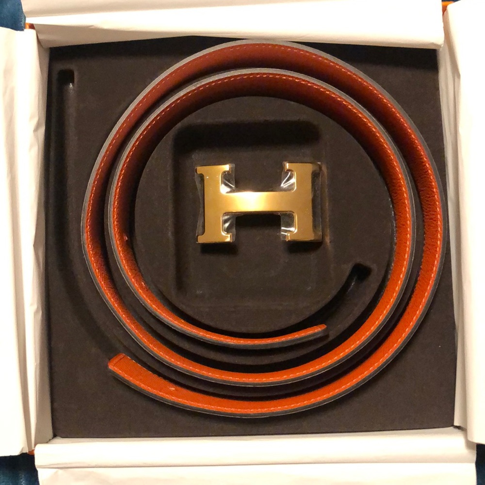 Hermes women’s reversible belt and buckle